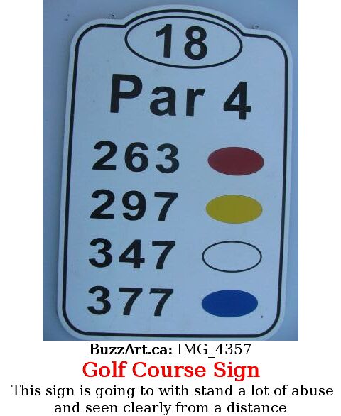 This sign is going to with stand a lot of abuse and seen clearly from a distance